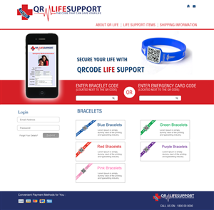 QRLIFESUPPORT.COM WEB SITE | Web-Design von Omee