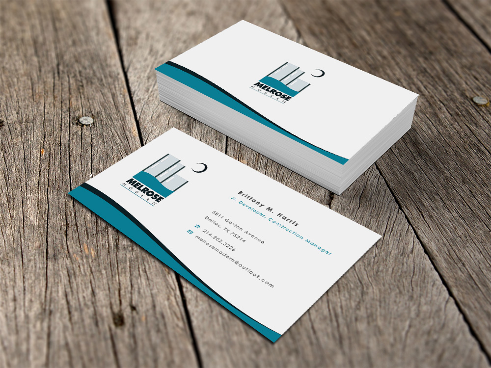 Diseño de Tarjeta de Presentación por Eggo May P para Melrose Modern | Diseño #4043130