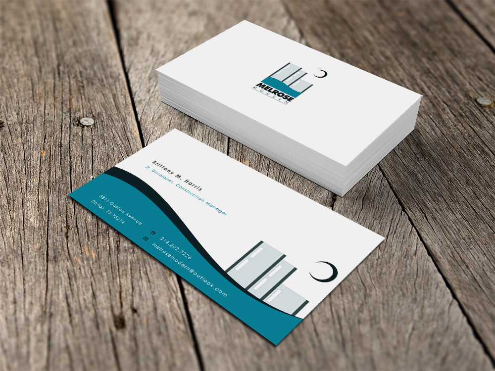 Diseño de Tarjeta de Presentación por Eggo May P para Melrose Modern | Diseño #4043156