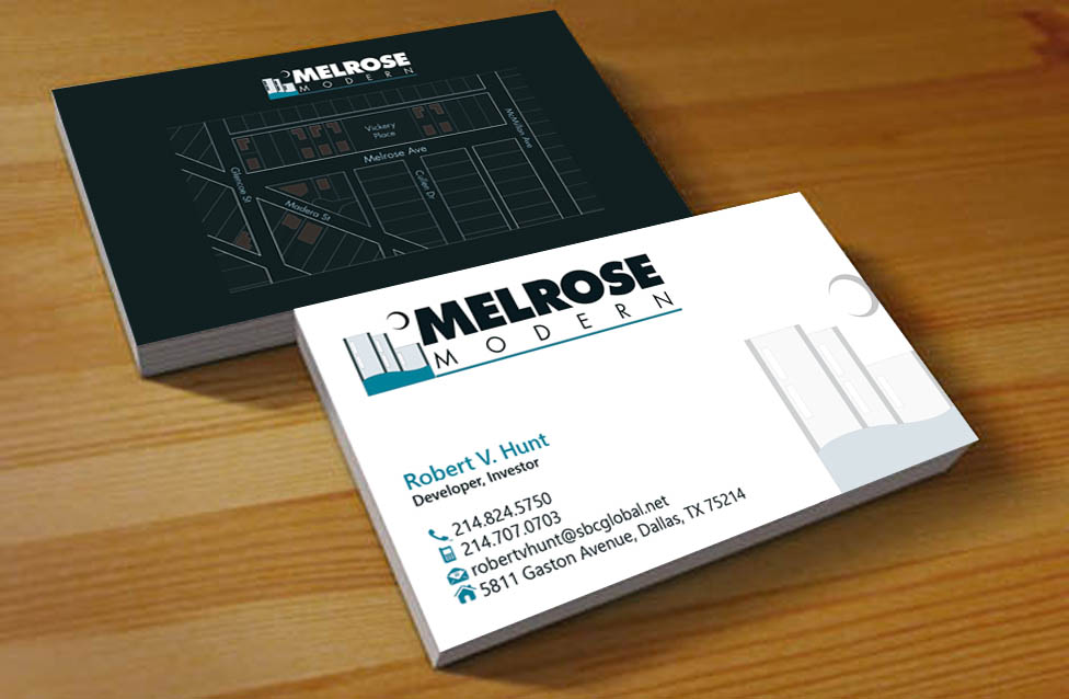 Visitenkarten-Design von Hardcore Design für Melrose Modern | Design #4143613