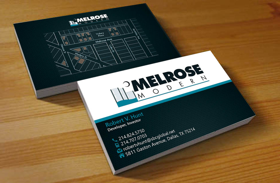 Business Card Design by Hardcore Design for Melrose Modern | Design #4143623