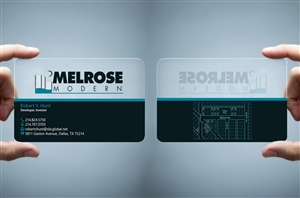 Visitenkarten-Design von Hardcore Design für Melrose Modern | Design: #4144251