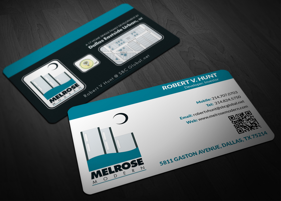Business Card Design by Pointless Pixels India for Melrose Modern | Design #4044148