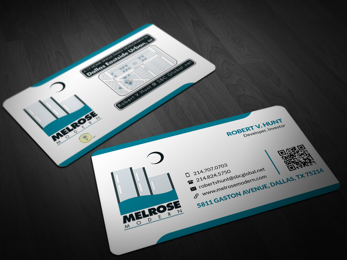 Business Card Design by Pointless Pixels India for Melrose Modern | Design #4044218