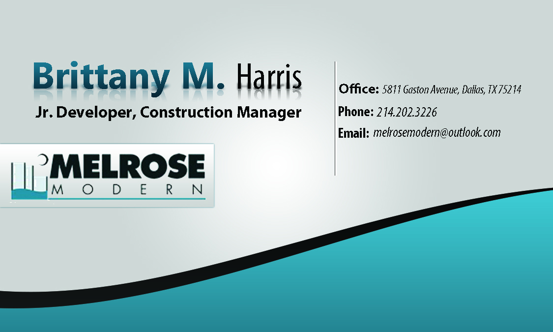 Diseño de Tarjeta de Presentación por Cristian1996 para Melrose Modern | Diseño #4054526