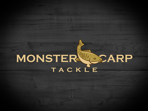 Monster Carp  (tackle) in smaller lettering | Logo Design by DownsArt