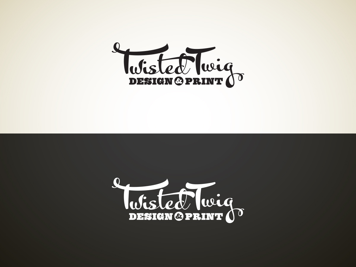 Logo Design by Kindman for Twisted Twig Design and Print | Design #4216193
