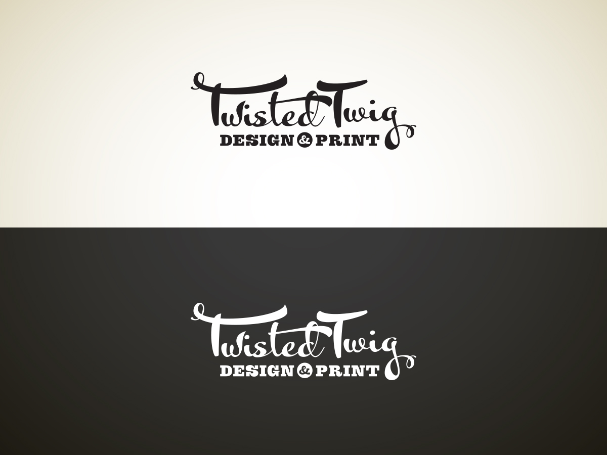 Logo Design by Kindman for Twisted Twig Design and Print | Design #4709439