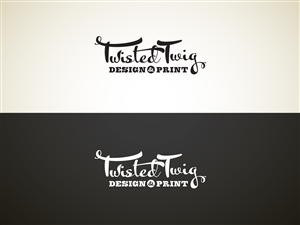 Logo Design by Kindman for Twisted Twig Design and Print | Design #4709439