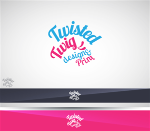 Logo Design by vhey for Twisted Twig Design and Print | Design #4113356