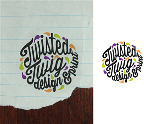 Logo Design by ghaghah for Twisted Twig Design and Print | Design: #4056348