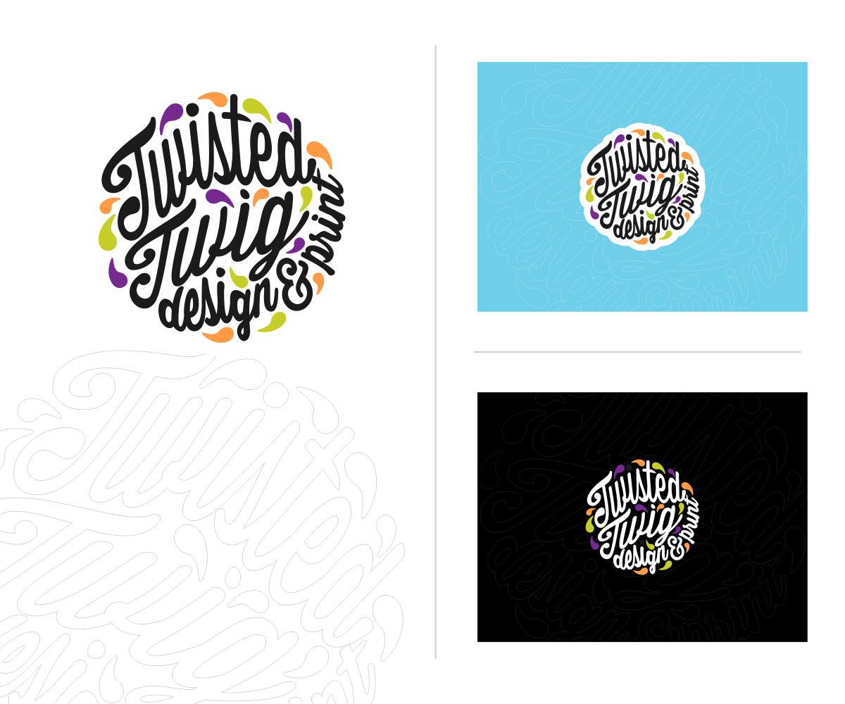 Logo Design by ghaghah for Twisted Twig Design and Print | Design #4056482
