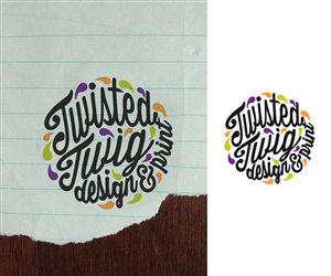 Logo Design by ghaghah for Twisted Twig Design and Print | Design: #4056543