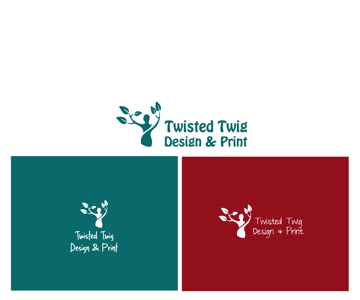 Logo Design by mashud for Twisted Twig Design and Print | Design #4087237