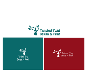 Logo Design by mashud for Twisted Twig Design and Print | Design: #4087237