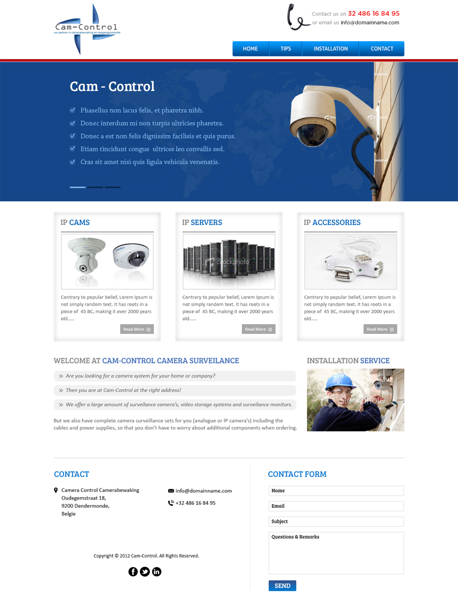 Web Design by Mayank Patel for Geert Verschueren | Design #1160258