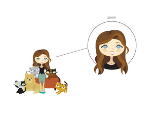 Cartoon needed of my wife with her cats and dog | Illustration-Design von Lisa