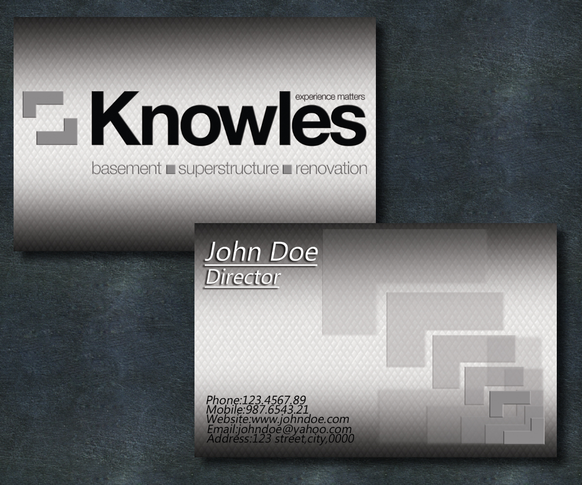Business Card Design by DreamDesigns for Knowles and Associates Limited | Design #4042143