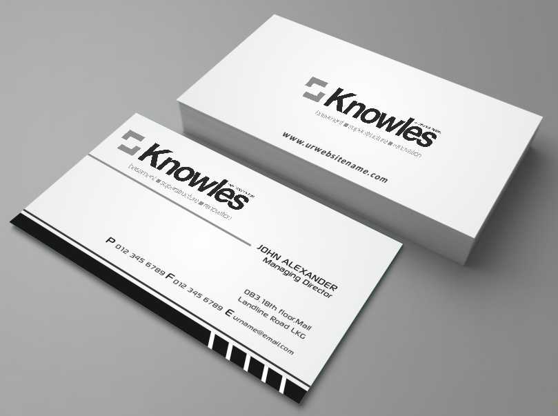 Diseño de Tarjeta de Presentación por AwsomeD para Knowles and Associates Limited | Diseño #4066405