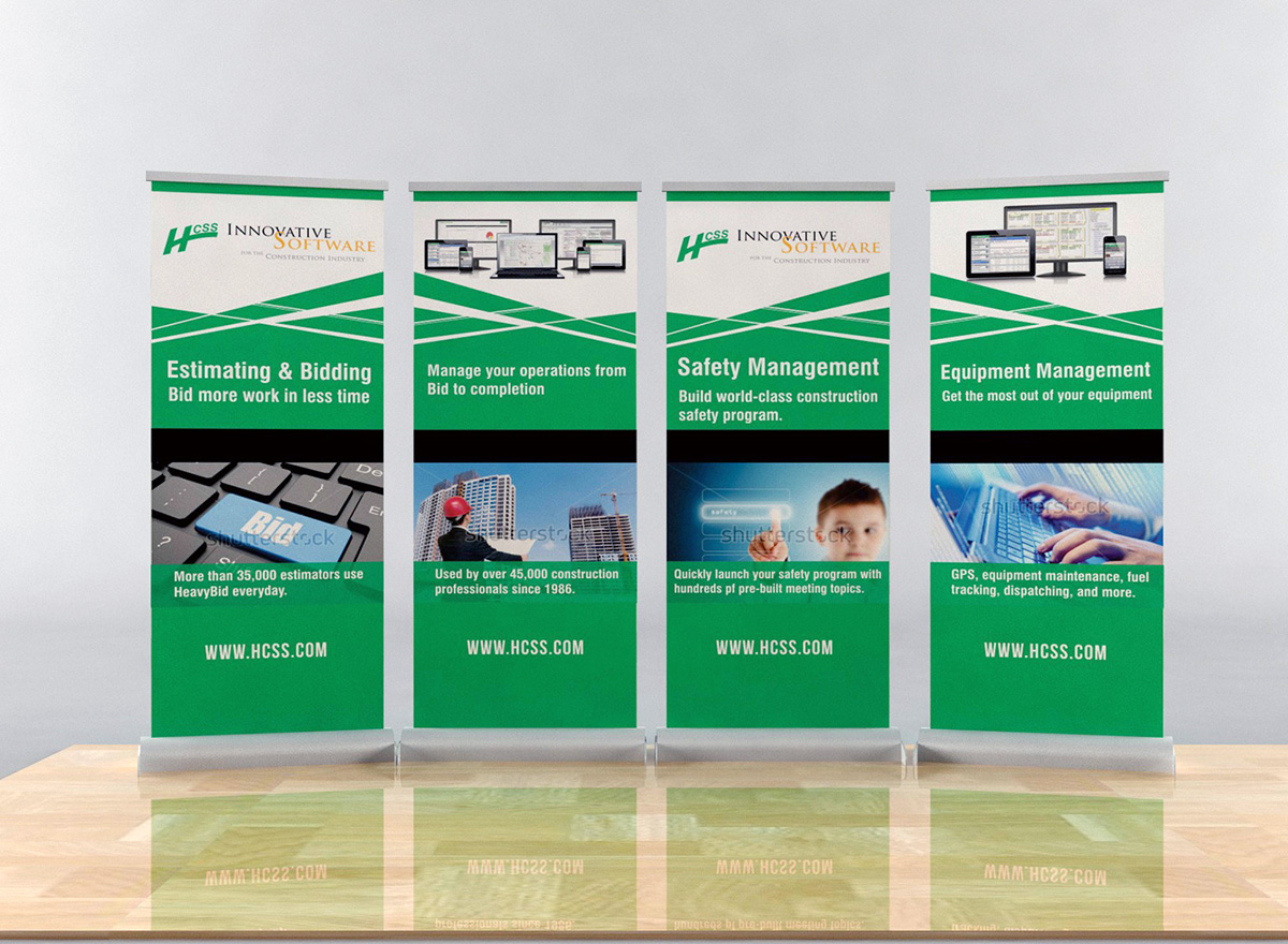 Trade Show Booth Design by Bins for HCSS | Design #4136493