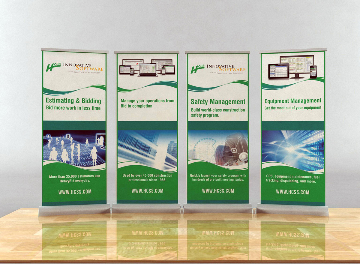 Trade Show Booth Design by Bins for HCSS | Design #4136521