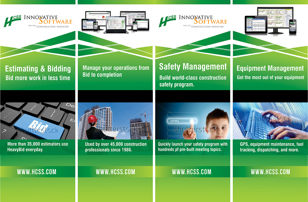 Trade Show Booth Design by Bins for HCSS | Design #4136586