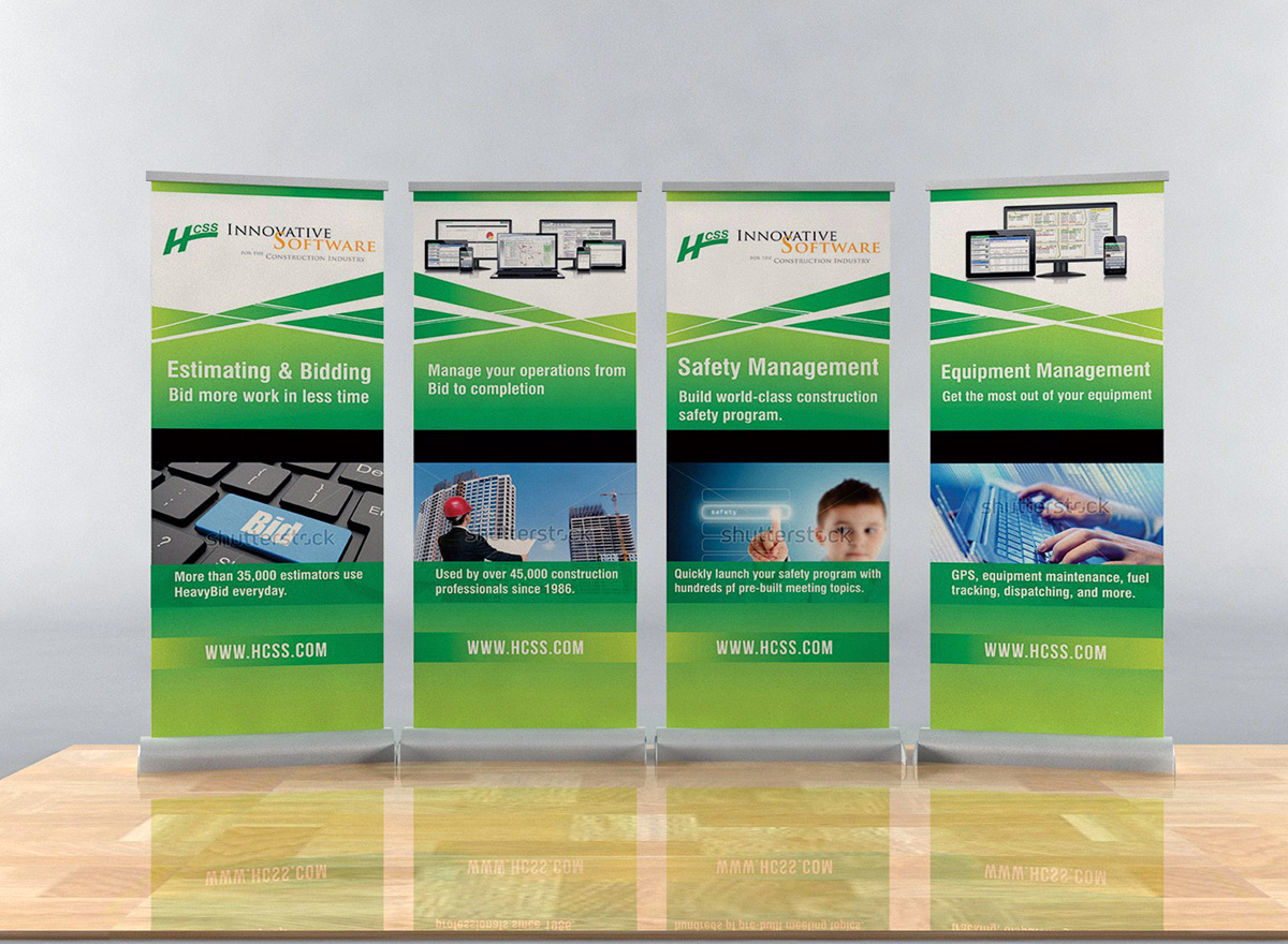 Trade Show Booth Design by Bins for HCSS | Design #4136589