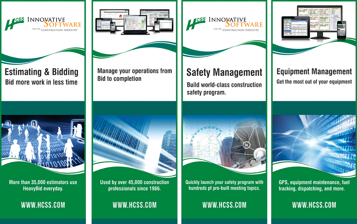 Trade Show Booth Design by Bins for HCSS | Design #4142552