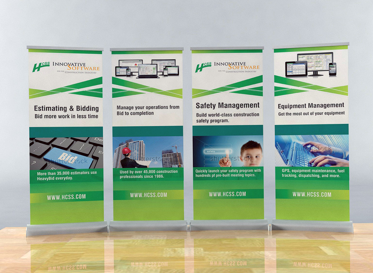 Trade Show Booth Design by Bins for HCSS | Design #4142564