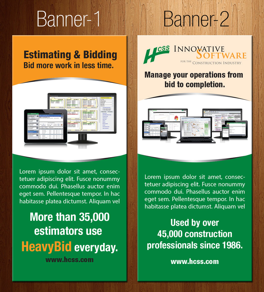 Trade Show Booth Design by theblueart for HCSS | Design #4093574