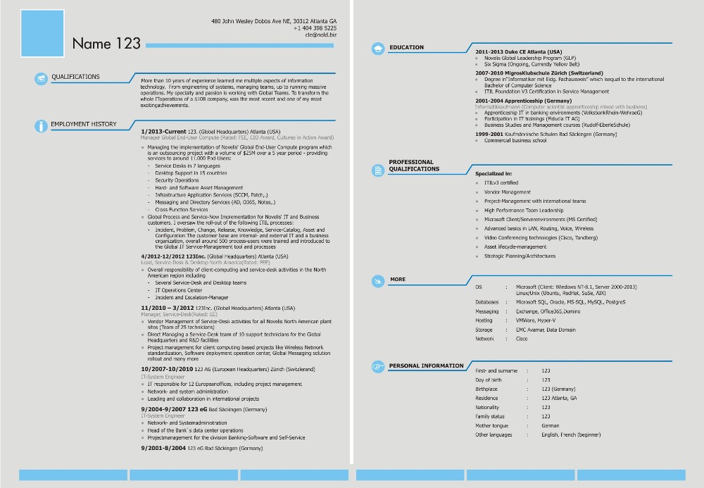 Resume Design by yadavsushil for this project | Design #4107728