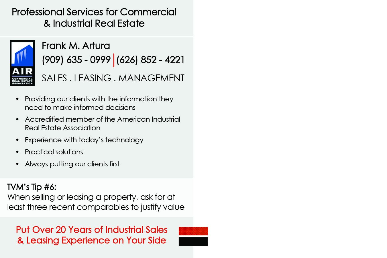 Postcard Design by Claire Hanna for TVM Commercial Realty Group, Inc. | Design #4063313