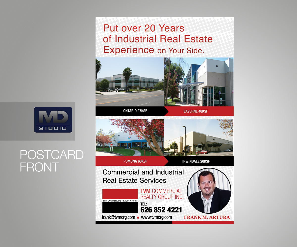 Diseño de Postal por mdstudioja para TVM Commercial Realty Group, Inc. | Diseño #4074319