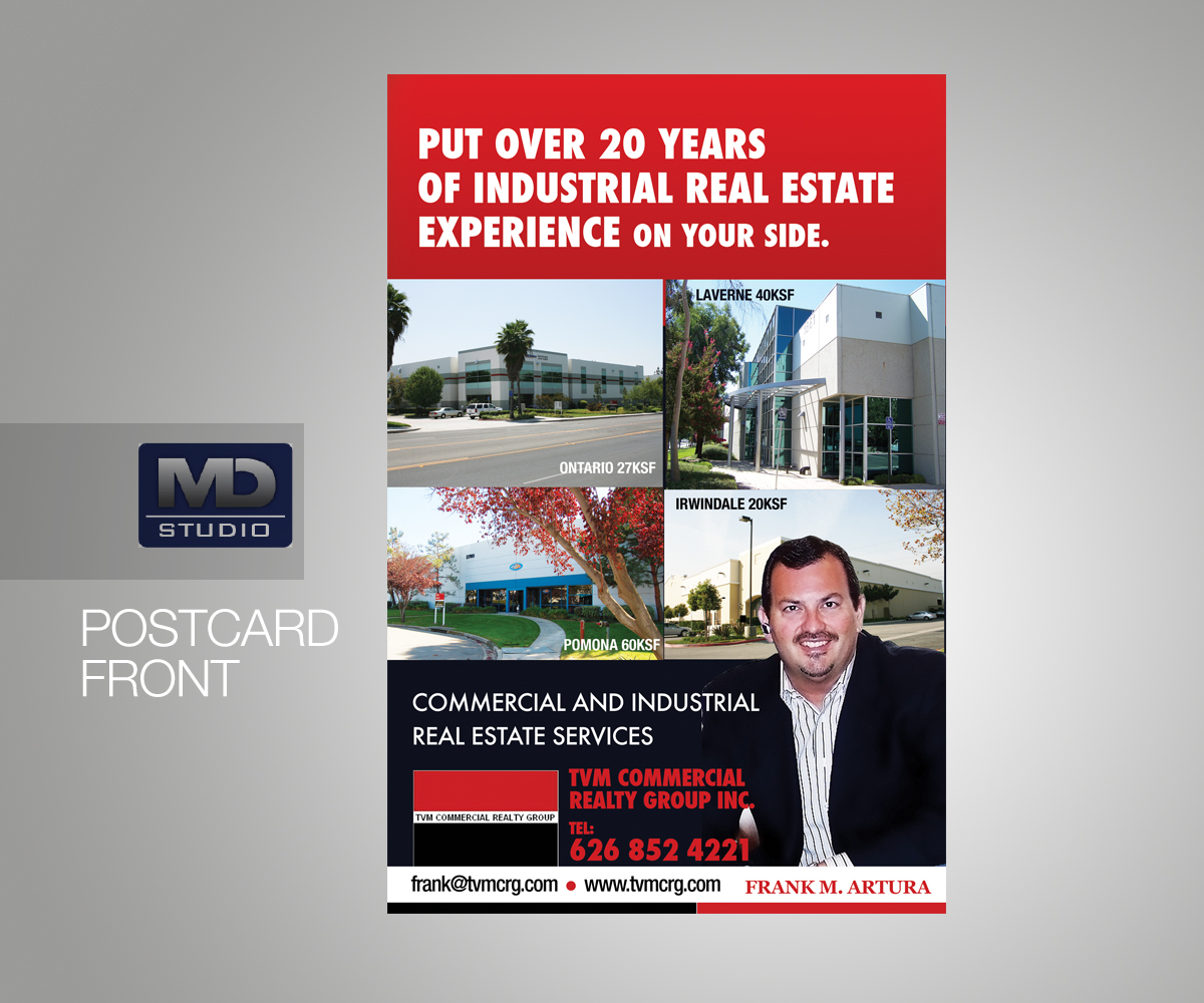 Postcard Design by mdstudioja for TVM Commercial Realty Group, Inc. | Design #4078647