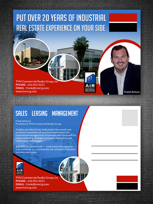 Postkarten-Design von ESolz Technologies für TVM Commercial Realty Group, Inc. | Design #4054749