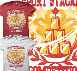 T-shirt Design by skewness888 for Sport Stacking Canada | Design: #4152934