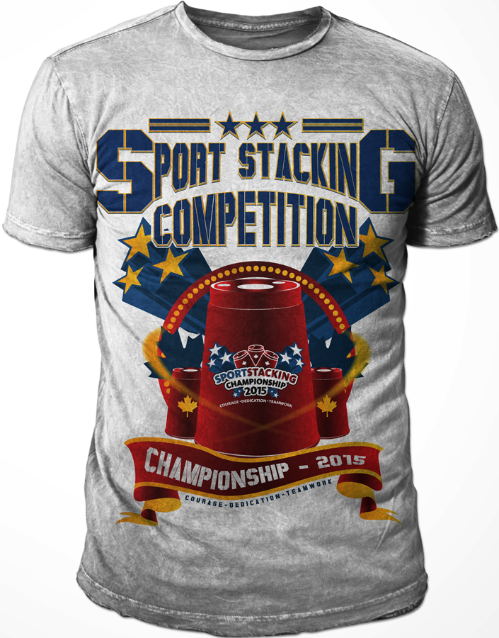 Design de T-shirt par BABLEO pour Sport Stacking Canada | Design #4178833