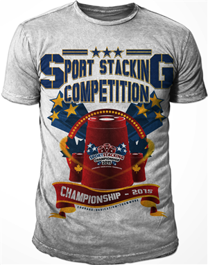 Sport Stacking Canada needs a graphic design for the 2015 competition season | Design de T-shirt par BABLEO