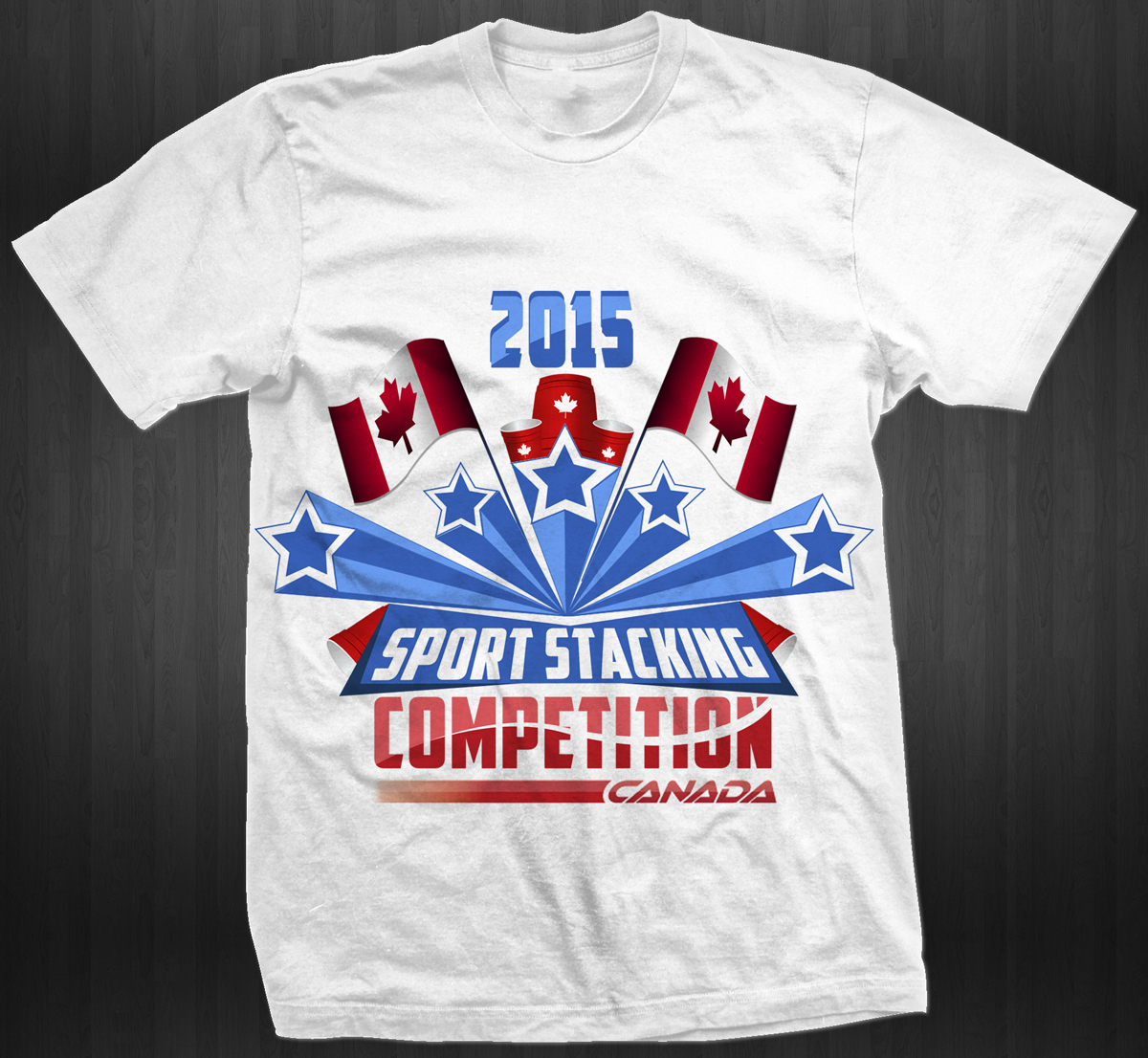 Diseño de Camiseta por ESolz Technologies para Sport Stacking Canada | Diseño #4092368
