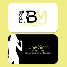 Business Card Design by Jaclyn Chin for BM Model Management | Design #3950