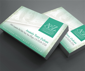 Business Card Design by see why for A. To Z. Financial Consulting and Wealth Management | Design: #4048482