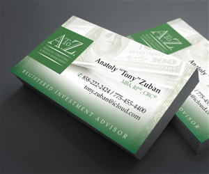 Business Card Design by see why for A. To Z. Financial Consulting and Wealth Management | Design: #4081387