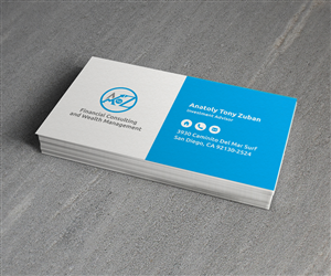 Business Card Design by ideaz2050 for A. To Z. Financial Consulting and Wealth Management | Design: #4050099