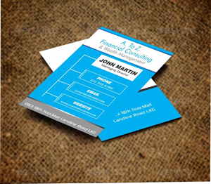 Business Card Design by AwsomeD for A. To Z. Financial Consulting and Wealth Management | Design: #4066864