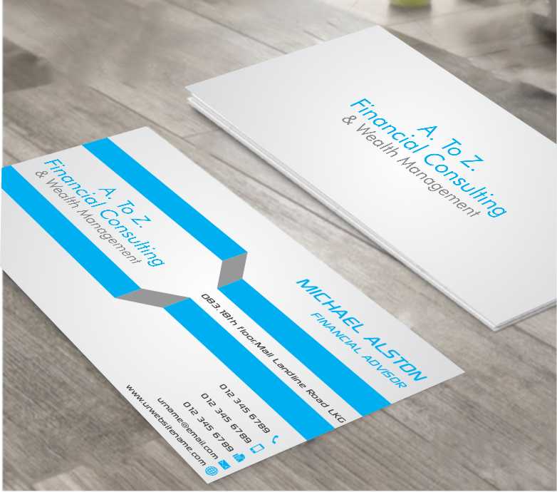 Visitenkarten-Design von AwsomeD für A. To Z. Financial Consulting and Wealth Management | Design #4066871