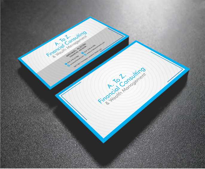 Business Card Design by AwsomeD for A. To Z. Financial Consulting and Wealth Management | Design #4066873