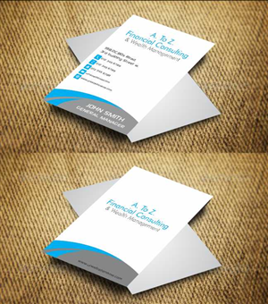 Business Card Design by AwsomeD for A. To Z. Financial Consulting and Wealth Management | Design: #4066876