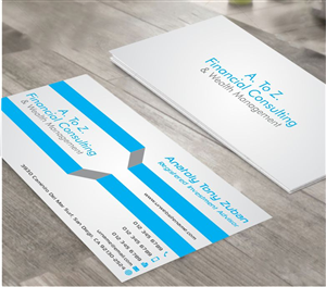 Business Card Design by AwsomeD for A. To Z. Financial Consulting and Wealth Management | Design: #4075910