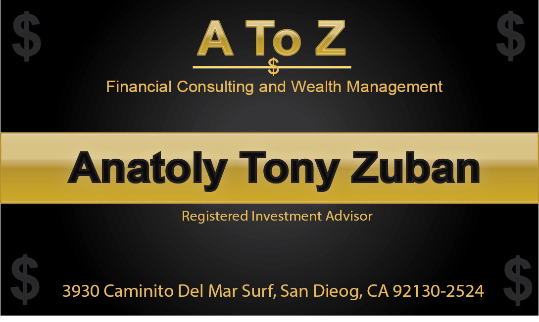 Diseño de Tarjeta de Presentación por Jasmin para A. To Z. Financial Consulting and Wealth Management | Diseño #4051890
