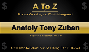 Design de Carte de Visite par Jasmin pour A. To Z. Financial Consulting and Wealth Management | Design #4051890